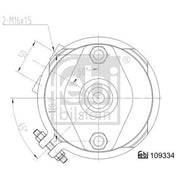 Febi Spring Brake Chamber Disc Brake 64mm Stroke 109334