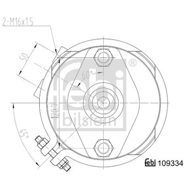 Febi Spring Brake Chamber Disc Brake 64mm Stroke 109334