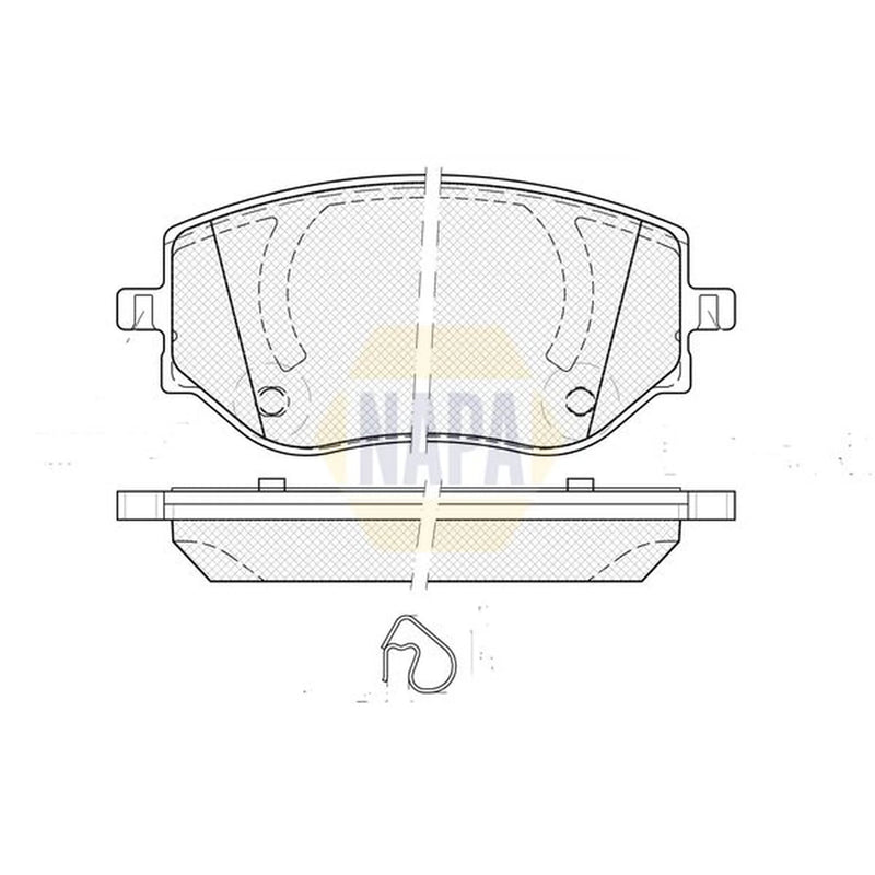 NAPA Front Brake Pad Set NBP1923