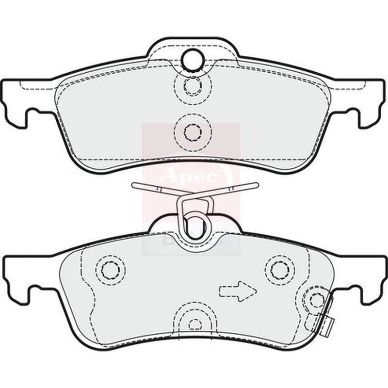 Apec Rear Brake Pad Set PD3372