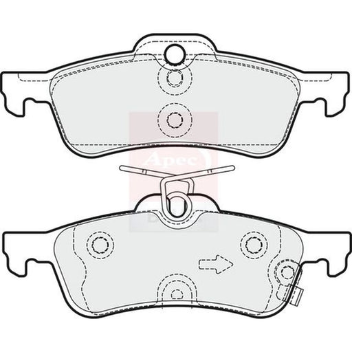 Apec Rear Brake Pad Set PD3372