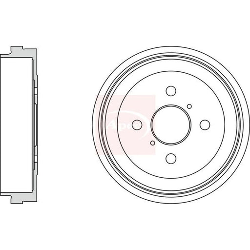 Apec Brake Drum Assembly Rear DRM9998