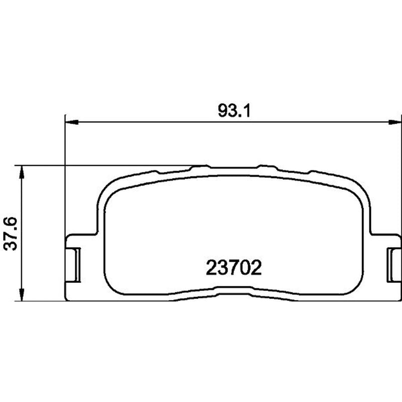 Mintex Rear Brake Pad Set MDB2212