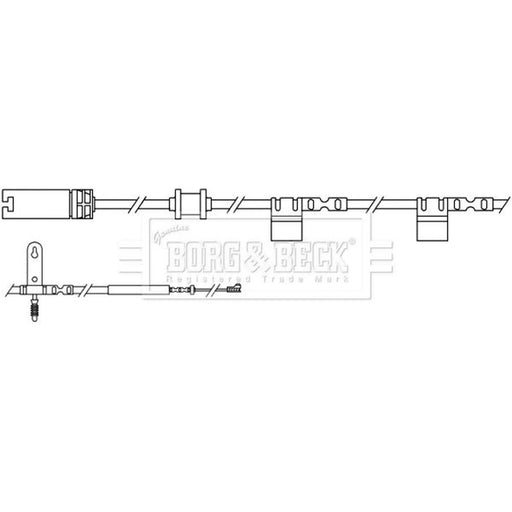 Borg & Beck Brake Pad Wear Sensor Front BWL3061
