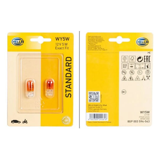 Hella Indicator Turn Signal Bulb W2.1x9.5 12V 5W 8GP 003 594-543