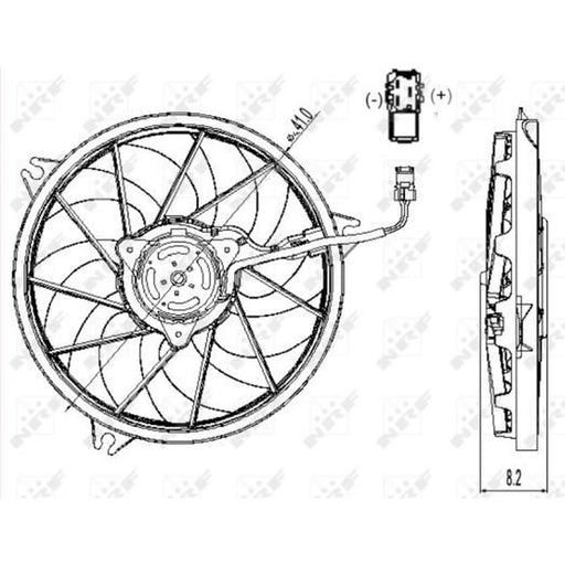 NRF Engine Cooling Fan 47323