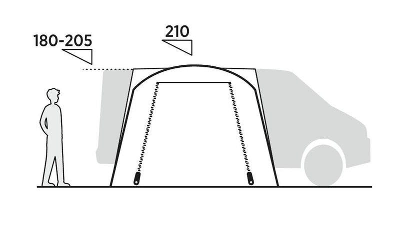 Easy Camp Utne Driveaway Awning Grey - Easy Camp - Van Life Living