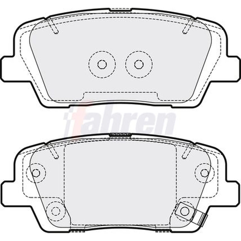Fahren Rear Brake Pad Set FBP3662