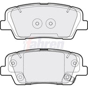 Fahren Rear Brake Pad Set fits Hyundai Grand Santa Fé 2013-2018 2.2 3.0 3.3