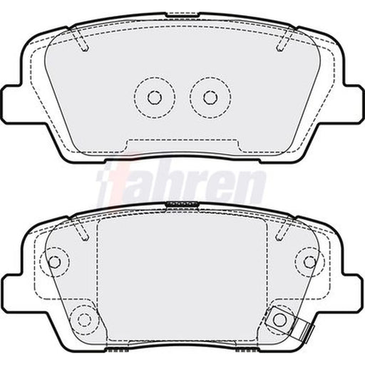 Fahren Rear Brake Pad Set FBP3662