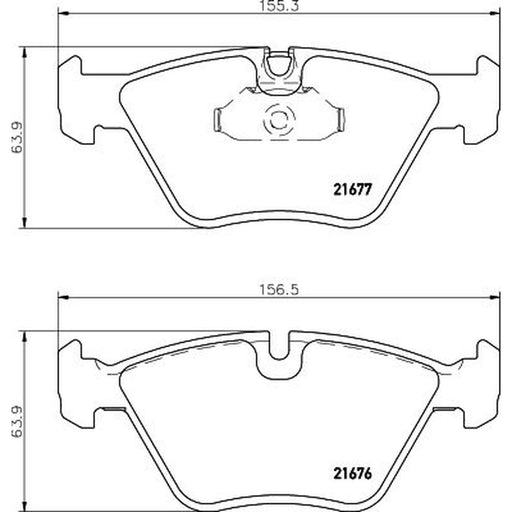 DON Front Brake Pad Set PCP1266