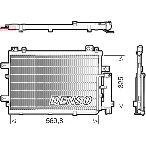 Denso Air Conditioning Condenser DCN41030