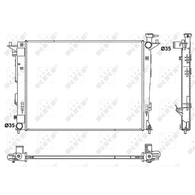 NRF Engine Radiator 53052