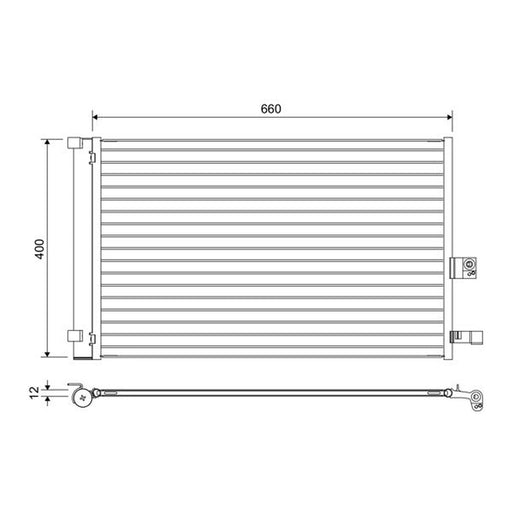 Valeo Air Conditioning Condenser 822665