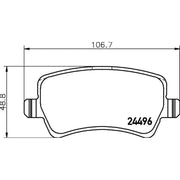 DON Rear Brake Pad Set PCP1175