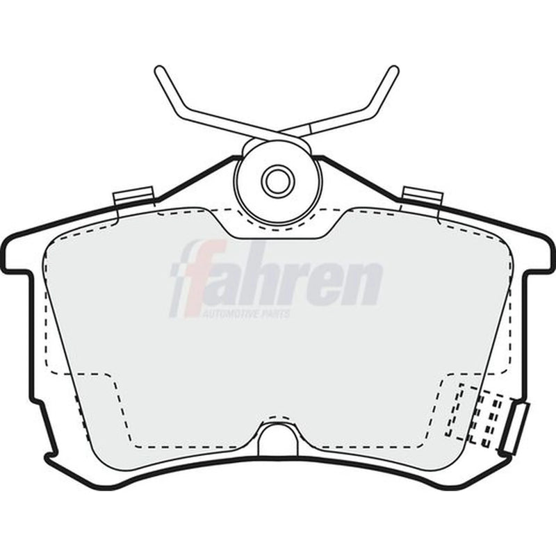 Fahren Rear Brake Solid Discs & Pads fits Honda Accord VII 2003-2008 2.0 2.2 2.4
