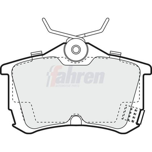 Fahren Rear Brake Solid Discs & Pads fits Honda Accord VII 2003-2008 2.0 2.2 2.4