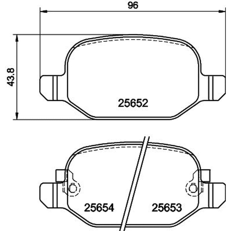DON Rear Brake Pad Set PCP1335