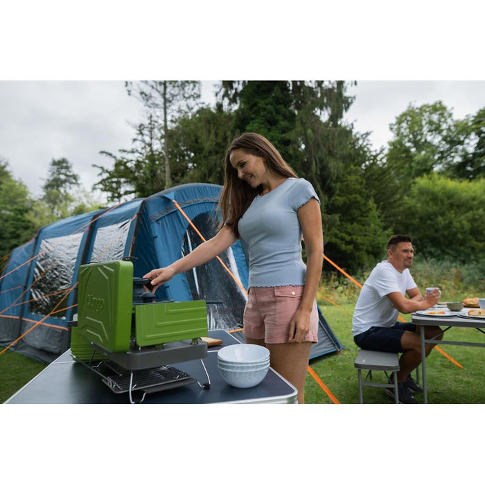 Vango Combi IR Camping Cooker Compact Two Burner Grill And Stove Piezo - Vango - Van Life Living