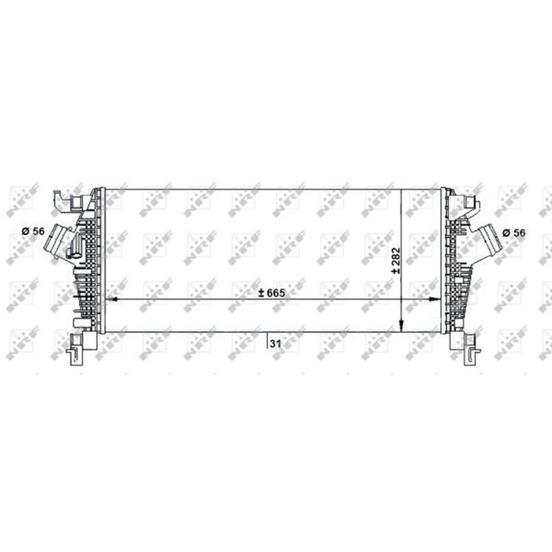 NRF Intercooler (Charge Air Cooler) 30933