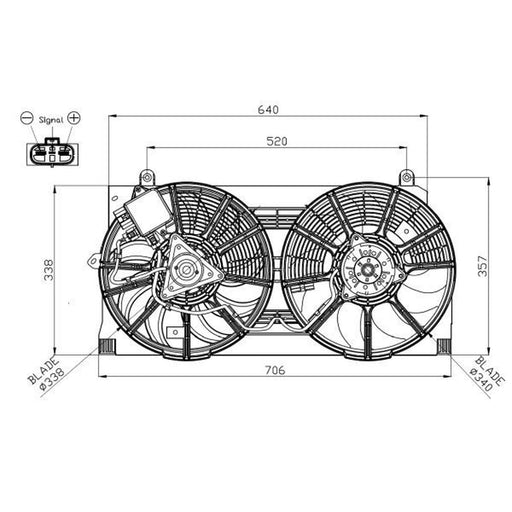 NRF Engine Cooling Fan 47940