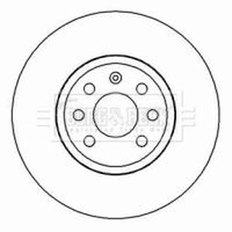Borg & Beck 2 x Front Brake Discs BBD4455-x2