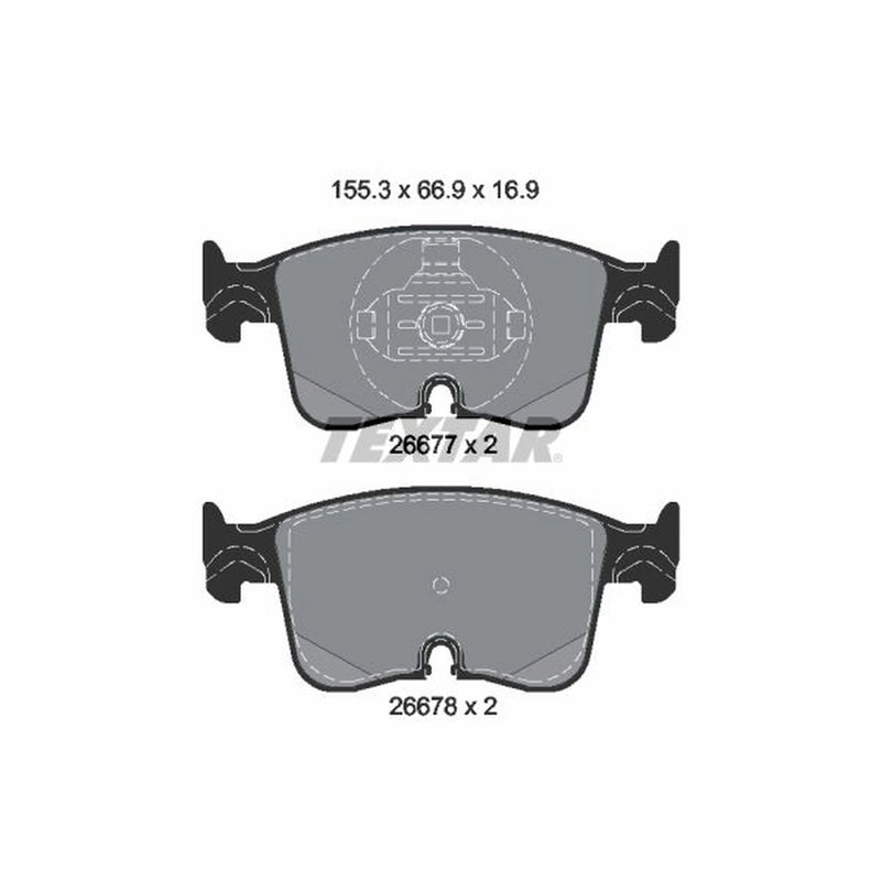 Textar Front Brake Pad Set 2667701