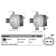 Denso Car Alternator 12V DAN936
