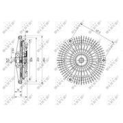 NRF Radiator Fan Clutch 49615