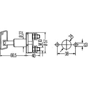 Hella Battery Master Switch 6EK 002 843-001