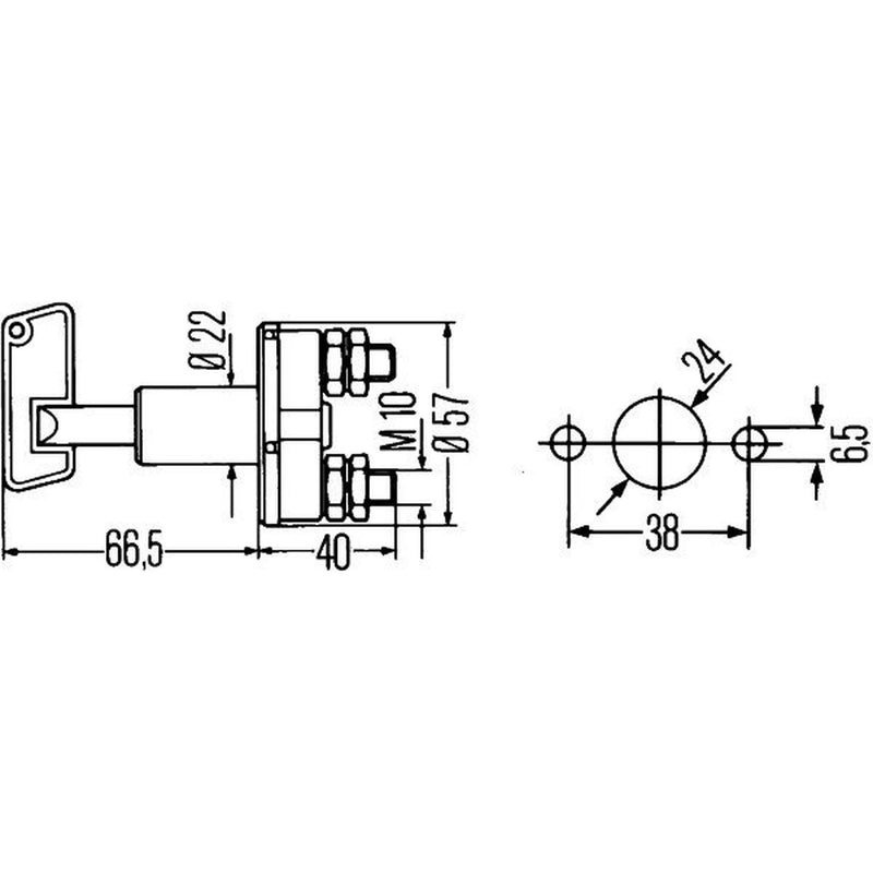 Hella Battery Master Switch 6EK 002 843-013