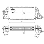 NRF Intercooler (Charge Air Cooler) 309032