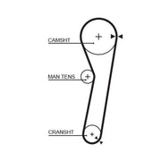 Gates Timing Belt Cambelt 91 Teeth 5260XS