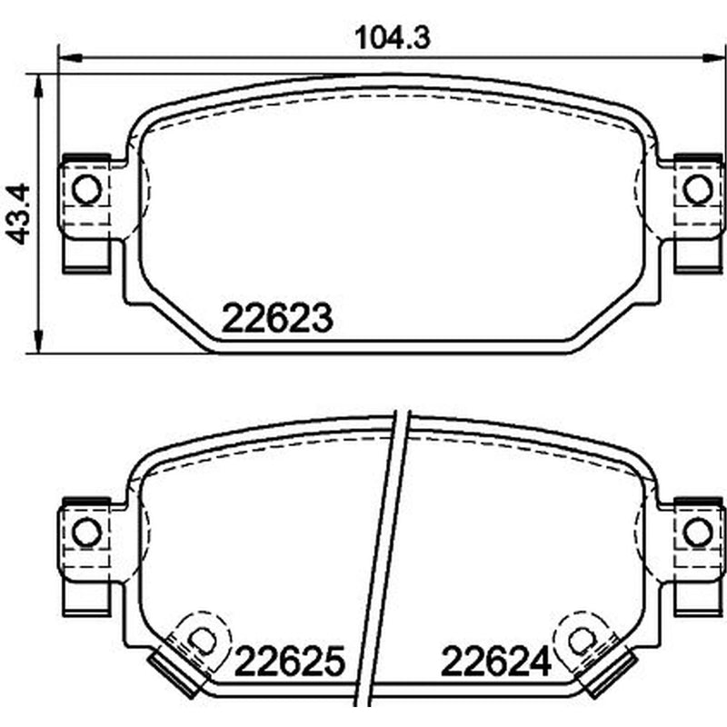 Mintex Rear Brake Pad Set MDB4084