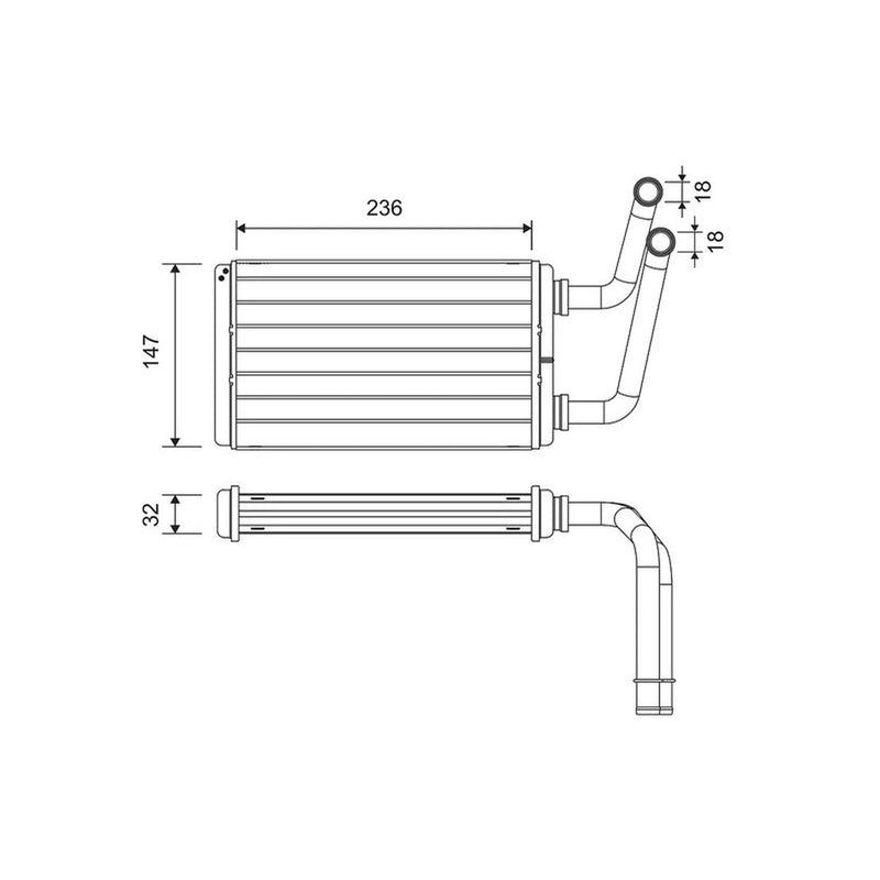 Valeo Heater Matrix Core Heat Exchanger 811528