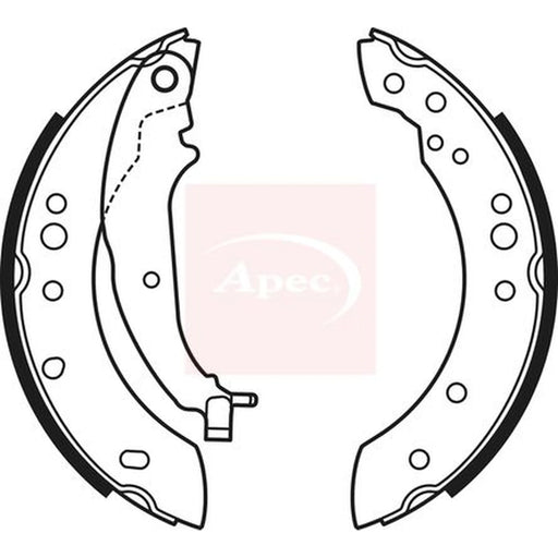 Apec Brake Shoe Set Axle Kit SHU749