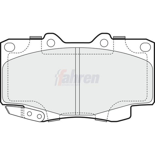 Fahren Front Brake Pad Set fits Toyota Hilux Vigo VII Pickup 2004-2015 2.5 3.0