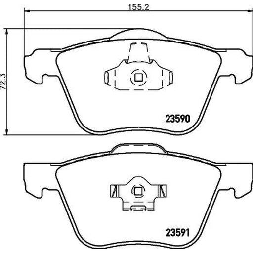 DON Front Brake Pad Set PCP1383