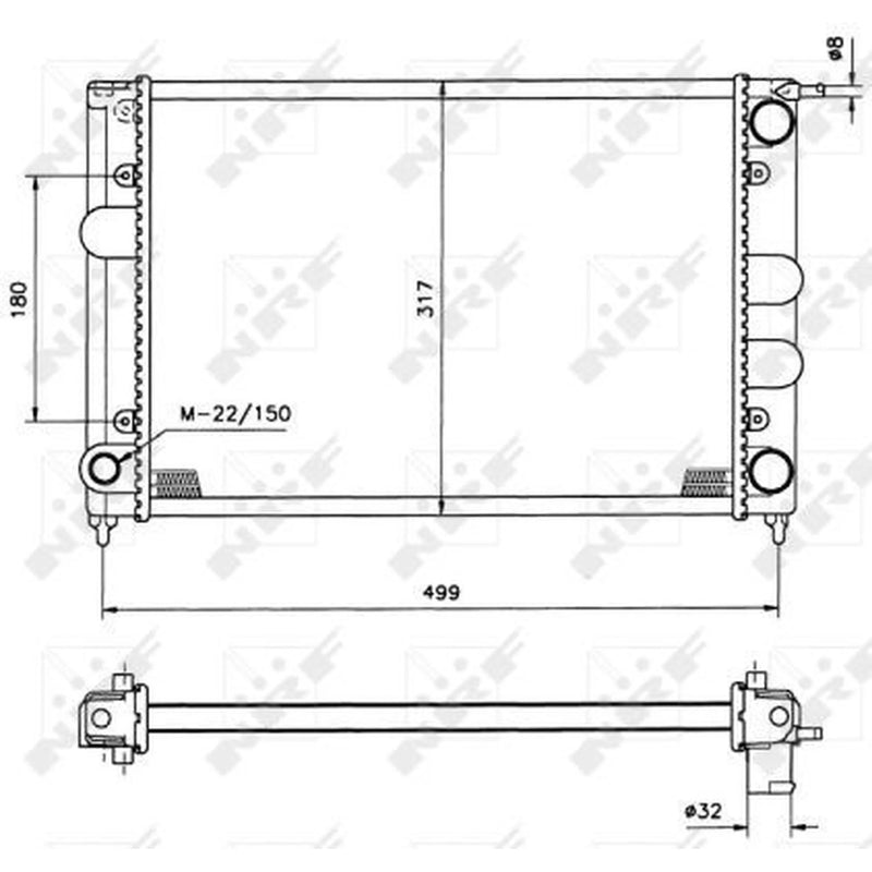 NRF Engine Radiator 529505