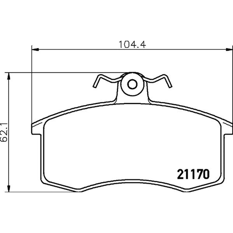 DON Front Brake Pad Set PCP1047