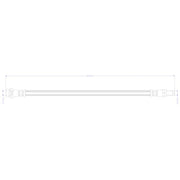 Abtex Brake Hydraulic Hose Line outer ABH1628