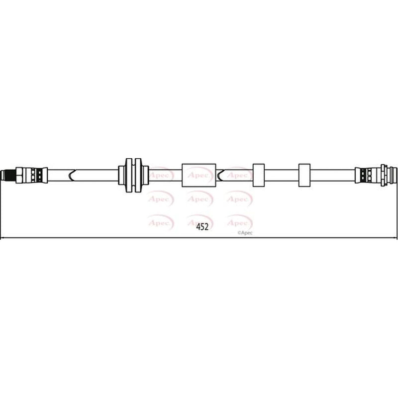 Apec Brake Hydraulic Hose Line Front HOS4117