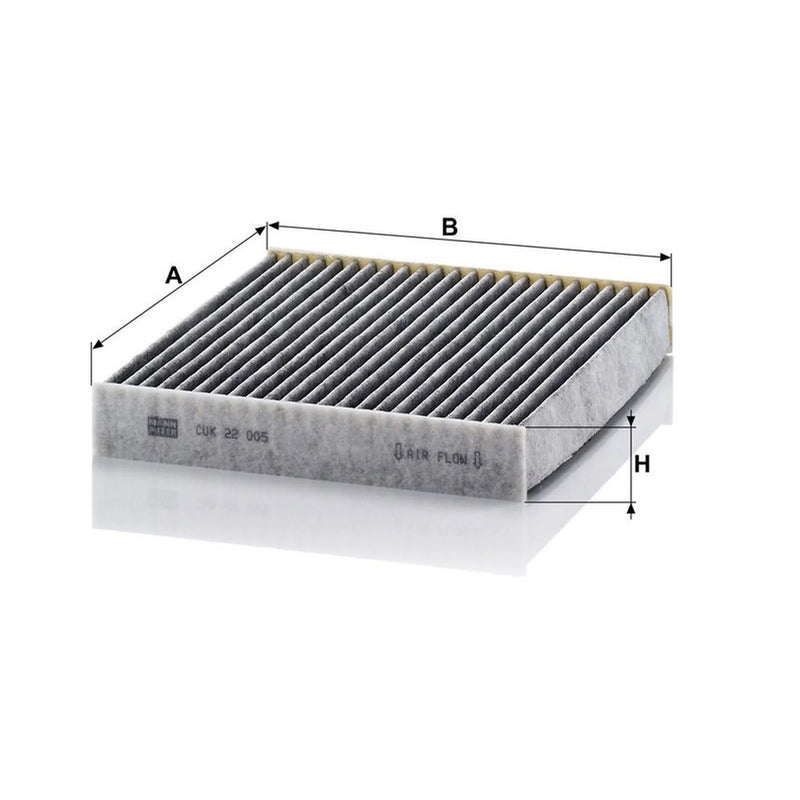 MANN-FILTER Cabin Air Filter (Pollen Filter) below the glo CUK 22 005