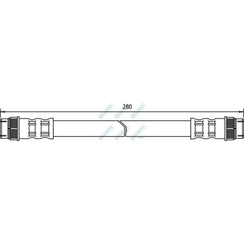 Apec Brake Hydraulic Hose Line Rear BHO4063