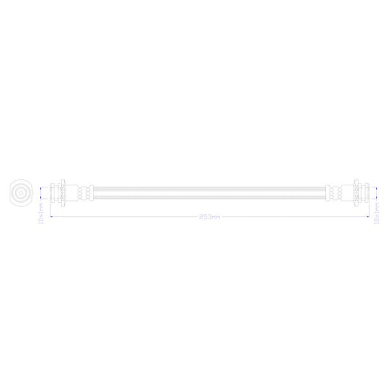Juratek Brake Hydraulic Hose Line Right JBH1494