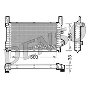 Denso Engine Radiator fits Ford Fiesta 1989-1995 1.4 1.6 1.8