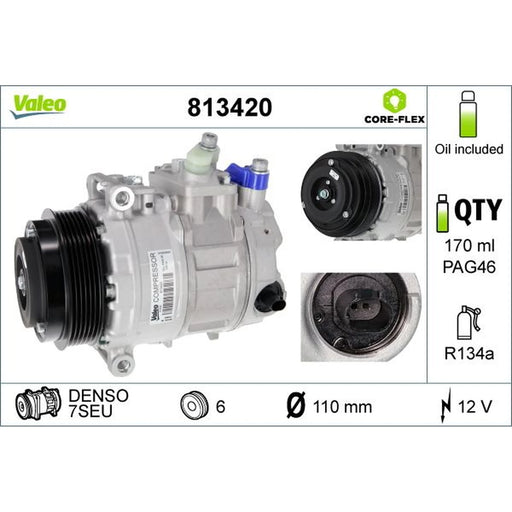 Valeo Air Conditioning Compressor 813420