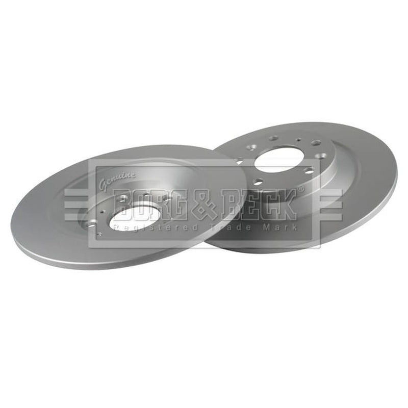 Borg & Beck 2 x Solid Rear Brake Discs BBD5669-x2