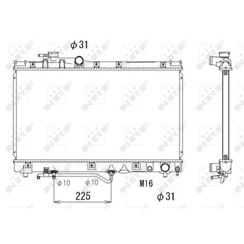 NRF Engine Radiator 53272