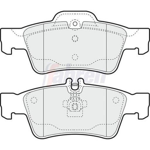 Fahren Rear Brake Pad Set FBP3187